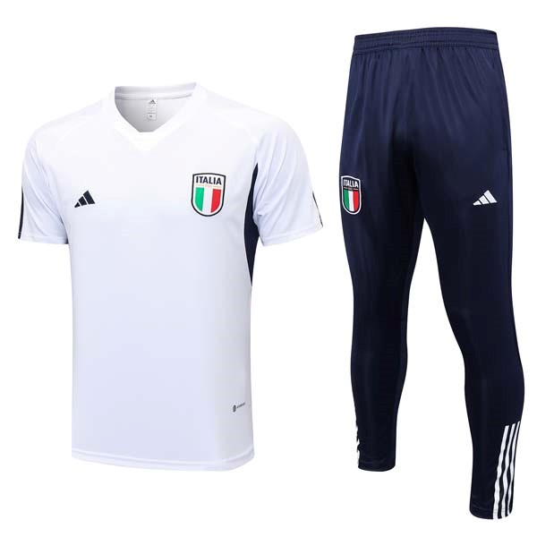 Camiseta Italia Conjunto Completo 2023/24 Blanco Azul